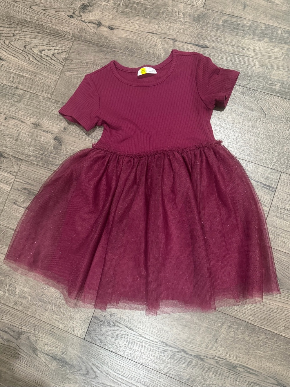 Epic Threads Girls Burgundy Tulle Dress